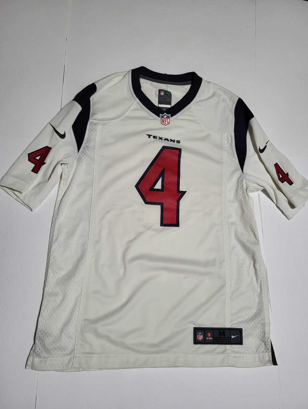 (#AA) Nike ON THE FIELD Houston Texans #4 White Men's NFL Jersey